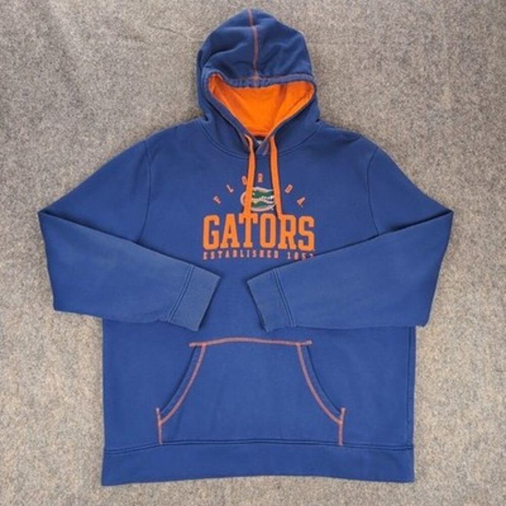 Florida Gators Sweatshirt Mens 2XL Blue NCAA Football Fanatics Pullover Hoodie